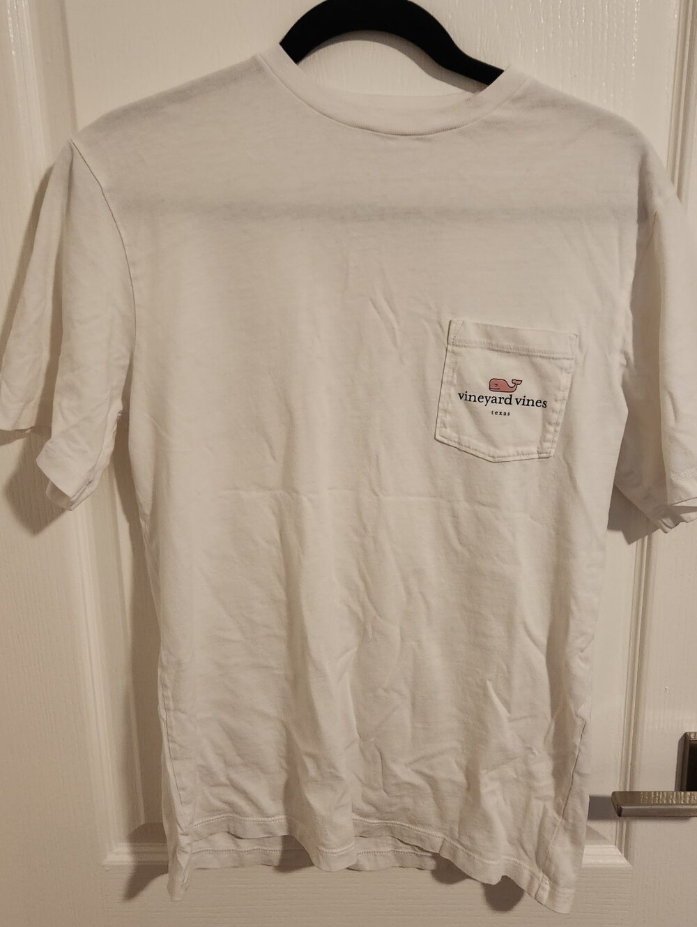 Vineyard Vines White Short-Sleeve Pocket Tee with Small Logo